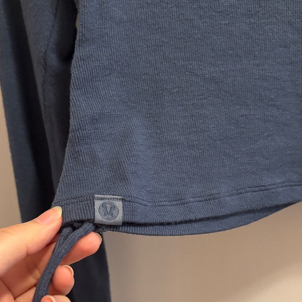 Lululemon Blue side tie Cardigan - Picture 4 of 5